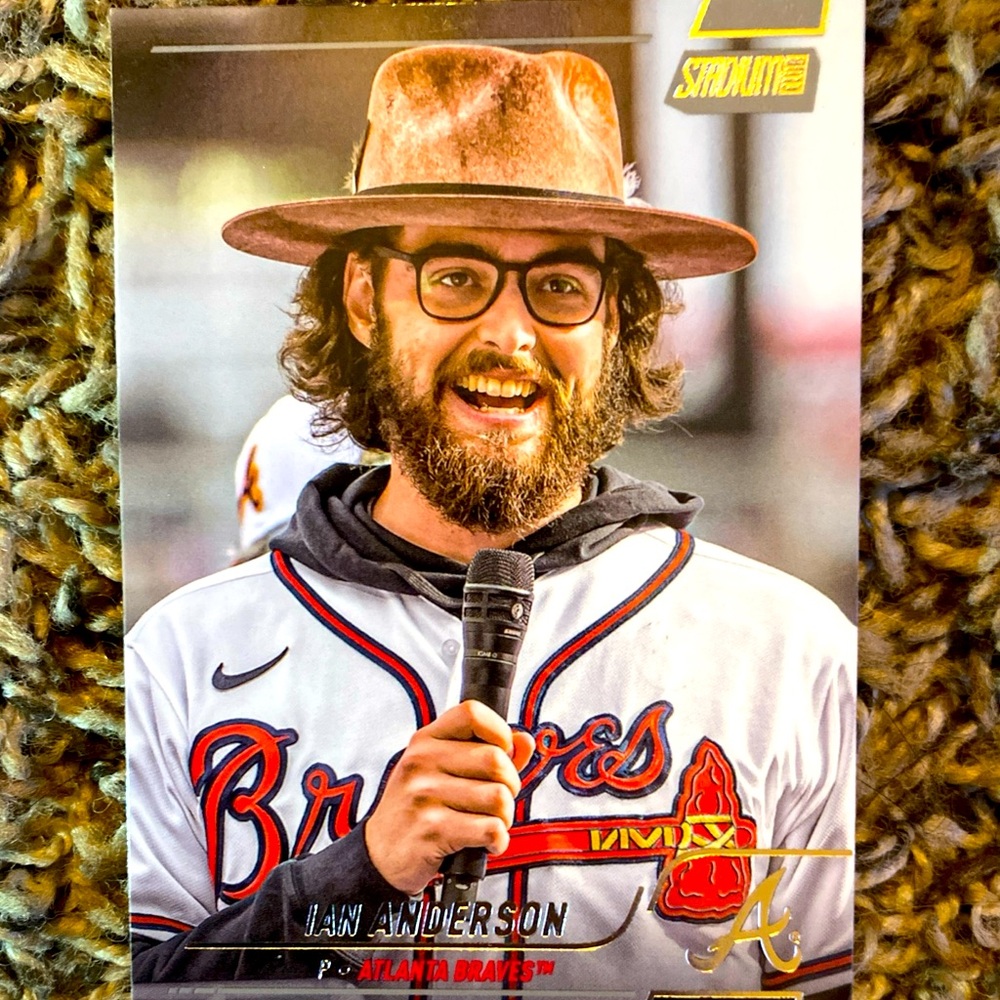 Topps Stadium Atlanta Braves Ian Anderson SSP